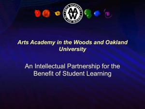 Arts Academy in the Woods and Oakland University