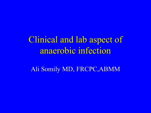 Aspect of Anaerobic Infection