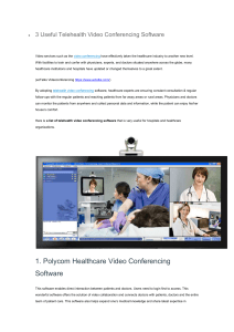 3 Useful Telehealth Video Conferencing Software