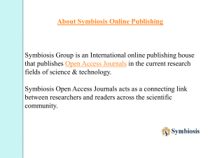 About Symbiosis online publishing