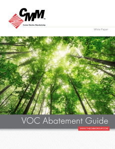 The CMM Group Guide to Volatile Organic Compound Abatement