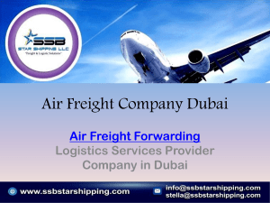 Air Freight Company Dubai