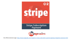 Magento 2 Stripe Subscription Payment Gateway Integration