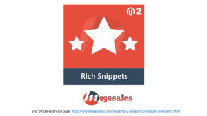 Magento 2 Google Rich Snippets