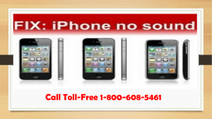 How to Fix No Sound On iPhone? Call 1-800-608-5461 Toll-Free
