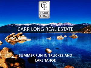 Summer Fun in Truckee and Lake Tahoe