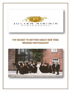 Top Secret to Getting Great New York Wedding Photography