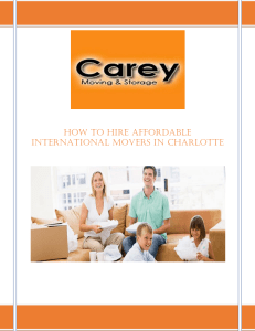 How to Hire Affordable International Movers in Charlotte