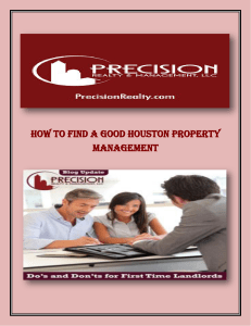 How to Find a Good Houston Property Management