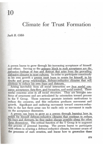 Climate for trust formation - Jack R. Gibb