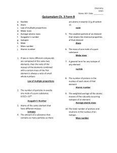 Vocab Ch. 3 Form B KEY