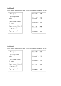 Lord Capulet reaction Act 3 Scene 5 matchup