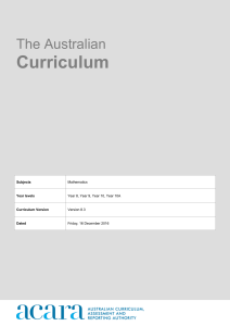 AustralianCurriculum maths 2017 in word