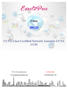 Exact2pass Cisco-200-125 Exam Questions Answers