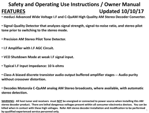 meduci AM Stereo Decoder Converter Owner Manual