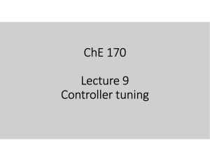 Lecture9 Controller tuning