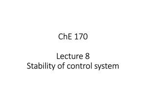 Lecture8 Stability of control system (to be continued)
