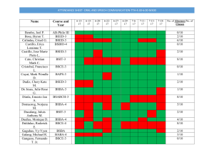 attendance