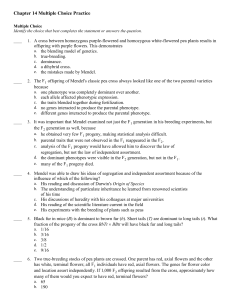 Genetics Practice Questions: Multiple Choice Exam Prep