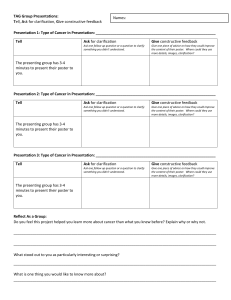 5. TAG Presentations Reflection Sheet