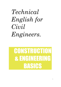 technical english for civil engineers construction basics