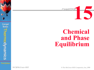 CHPT15 Chemical Equilibrium