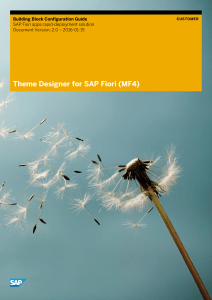 Theme Designer for SAP Fiori (MF4)