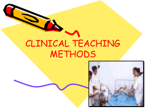 Clininal Teaching Methods