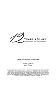 12 Years a Slave Screenplay