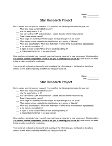 Star Research Project