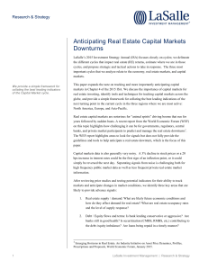 Anticipating Real-Estate Capital Markets Downturns-February 2015