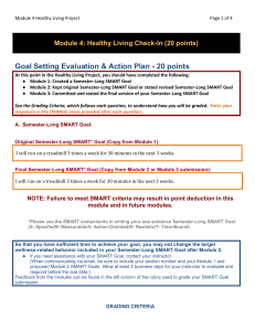 Module 4 Healthy Living Check-In Form 2018 