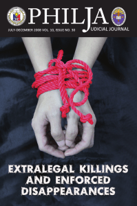 Extralegal Killings and Enforced Disappearances