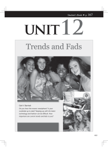 New Connection 3-Unit 12 Trends and Fads