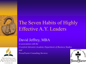 The Seven Habits of Highly Effective AY Leaders