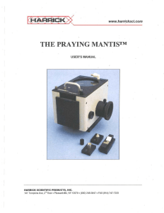 Praying mantis Manual