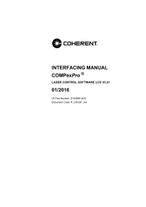 COMPexPro Series Interfacing Manual D154690 RevAA 