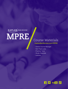 MPRE Course Book