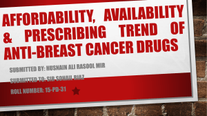 Affordability, Availability & Prescribing Trend Of Anti-Breast