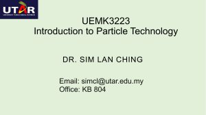 Particle size analysis