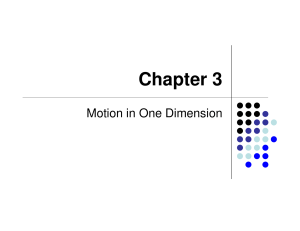 3.Motion in one dimension