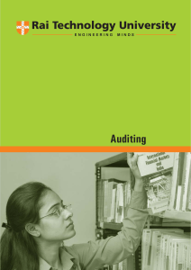 Auditing Course Syllabus & Material