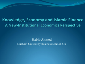 Knowledge, Economy and Islamic Finance