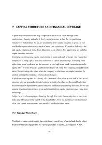 07 FINANCIAL LEVERAGE