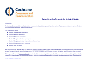 Data Extraction Template for Included Studies