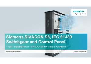 Switchgear And Control Panel IEC61439-Siemens