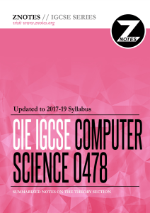 IGCSE Notes (Computer Science, Business Studies, Physics, Biology, Chemistry and Mathematics)