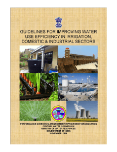 Guidelines for improving water use efficiency 1