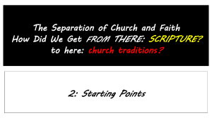 Separation of Church 2 Starting Points