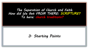 Separation of Church 3 Starting Points